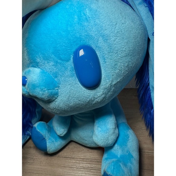 Blue Fluffy Bunny Rabbit Plush Toy Gloomy Bear Long Ears Stuffed Animal CGP-574 - Picture 2 of 9